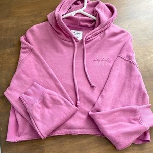 Gilly Hicks by Hollister Women’s magenta Small cropped hoodie